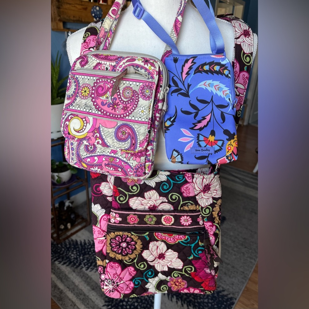 3 Vera Bradley crossbody bags